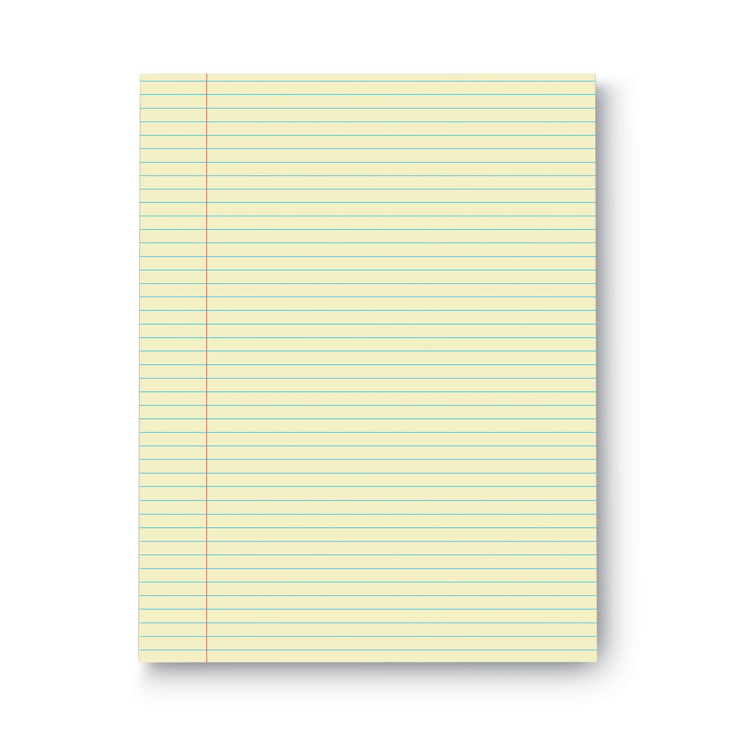 Glue Top Pads, Narrow Rule, 50 Canary-Yellow 8.5 x 11 Sheets, Dozen - 
