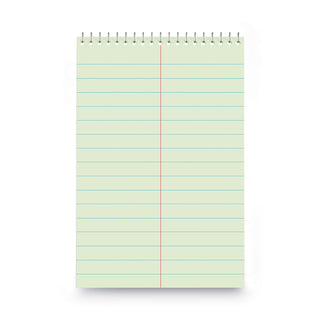 Steno Pads, Pitman Rule, Red Cover, 60 Green-Tint 6 x 9 Sheets