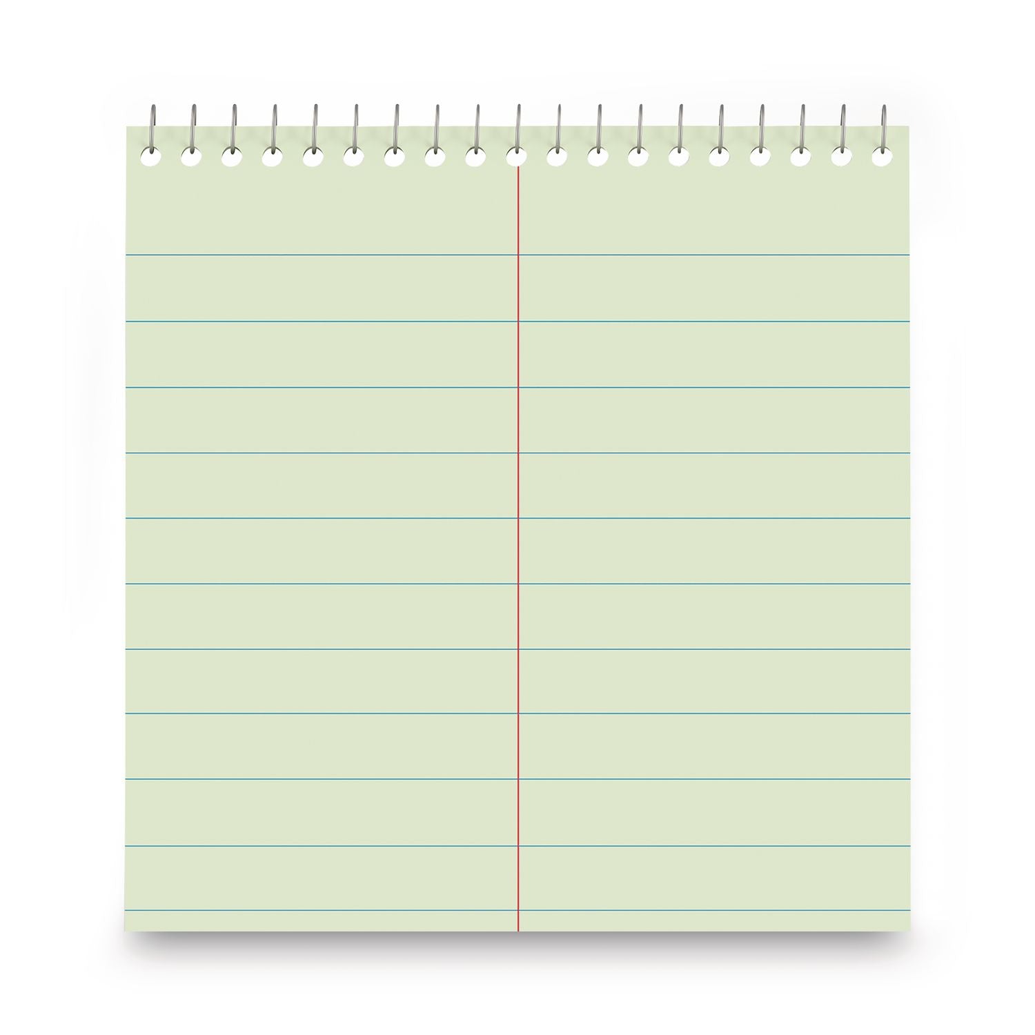 Steno Pads, Pitman Rule, Red Cover, 60 Green-Tint 6 x 9 Sheets