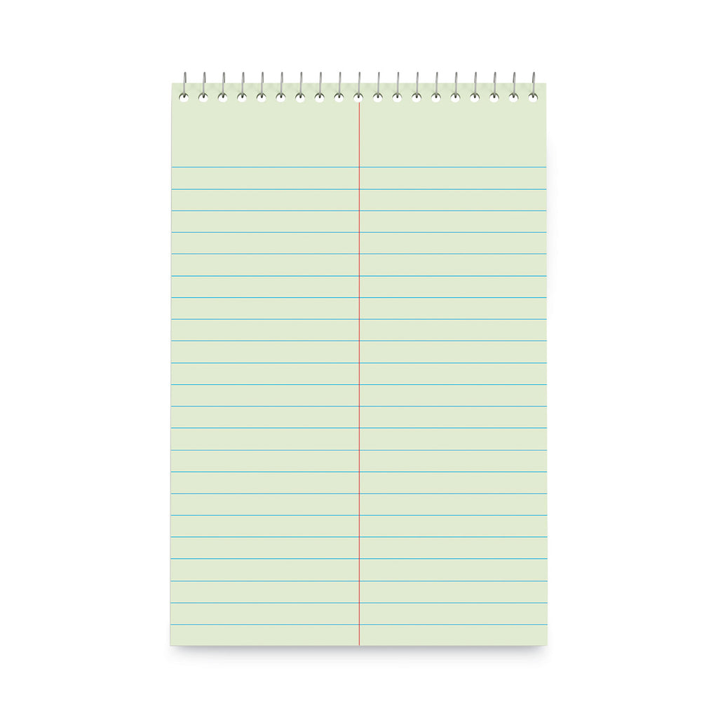 steno-pads-gregg-rule-red-cover-80-green-tint-6-x-9-sheets-6-pack_unv86920pk - 1