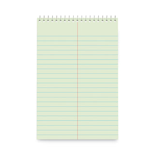 steno-pads-gregg-rule-red-cover-80-green-tint-6-x-9-sheets-6-pack_unv86920pk - 1