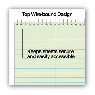 steno-pads-gregg-rule-red-cover-80-green-tint-6-x-9-sheets-6-pack_unv86920pk - 4