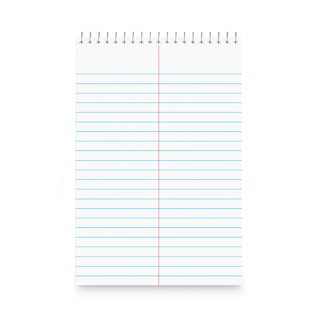 Steno Pads, Gregg Rule, Red Cover, 80 White 6 x 9 Sheets, 6/Pack