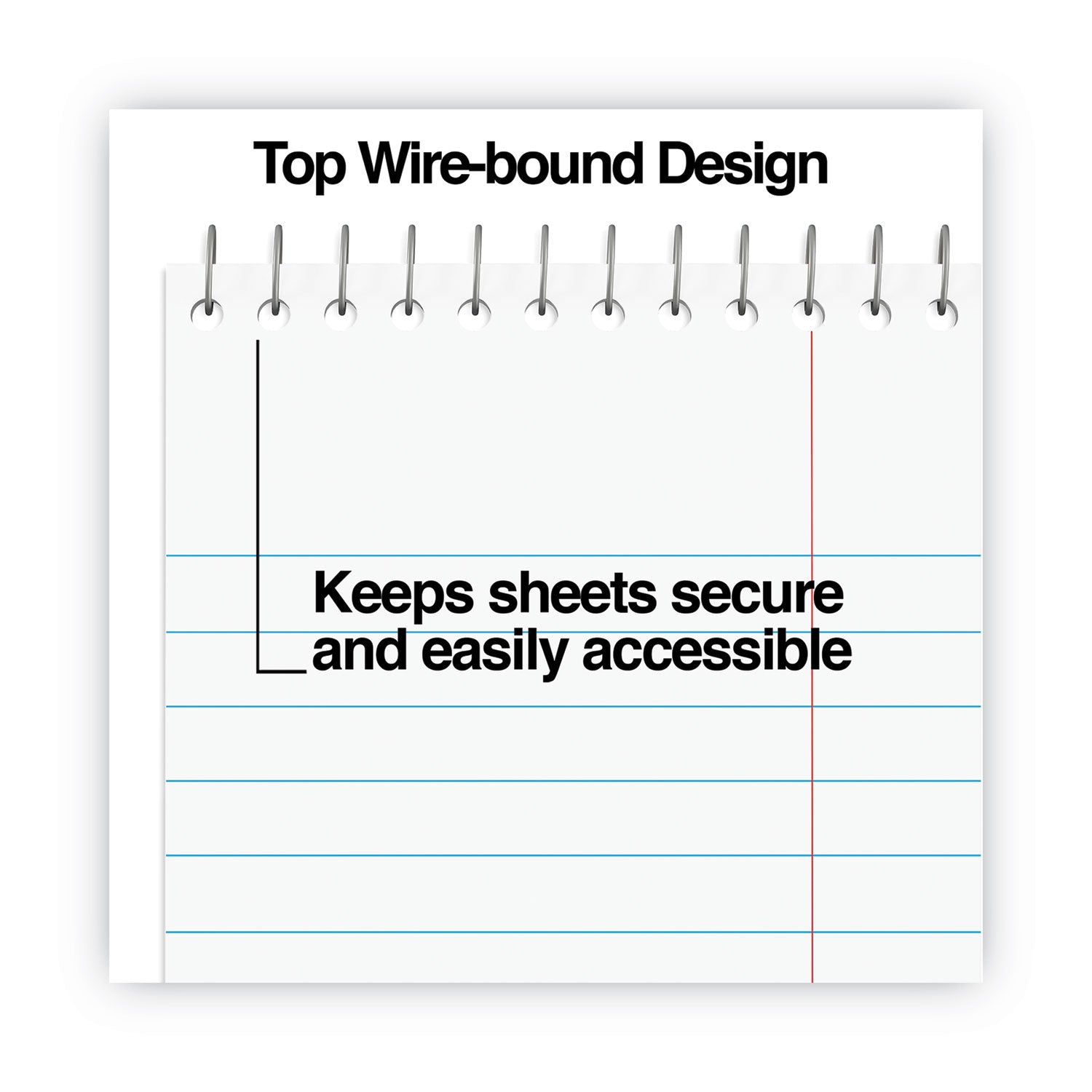 Steno Pads, Gregg Rule, Red Cover, 80 White 6 x 9 Sheets, 6/Pack