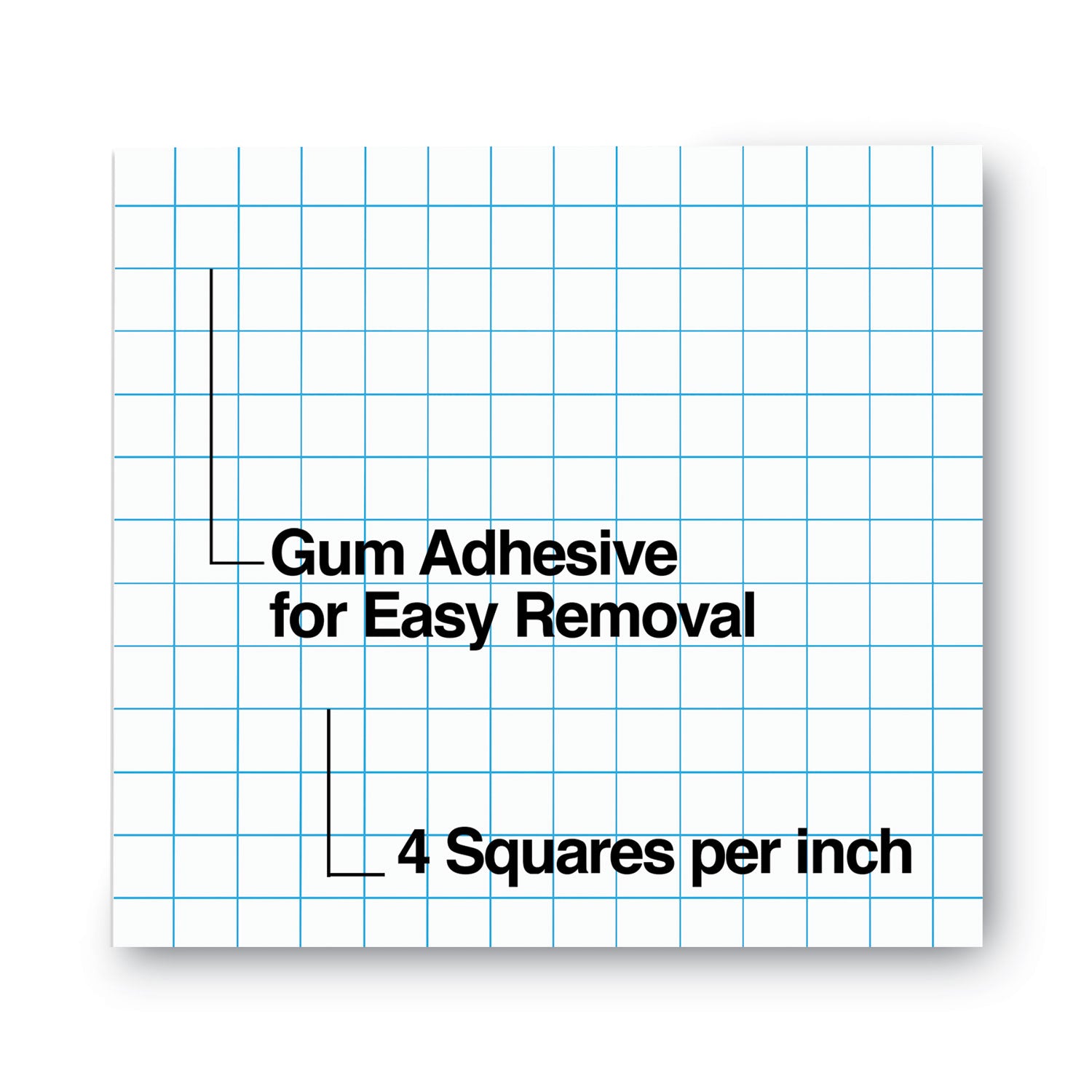 quadrille-rule-glue-top-pads-quadrille-rule-4-sq-in-50-white-85-x-11-sheets-dozen_unv20631 - 4