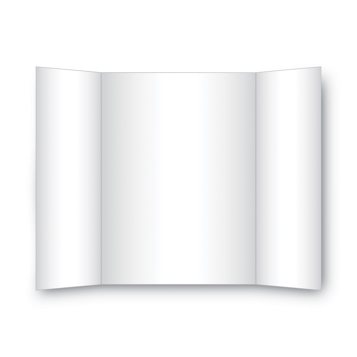 Two Cool Tri-Fold Poster Board, 36 x 48, Black/White, 6/Carton - 