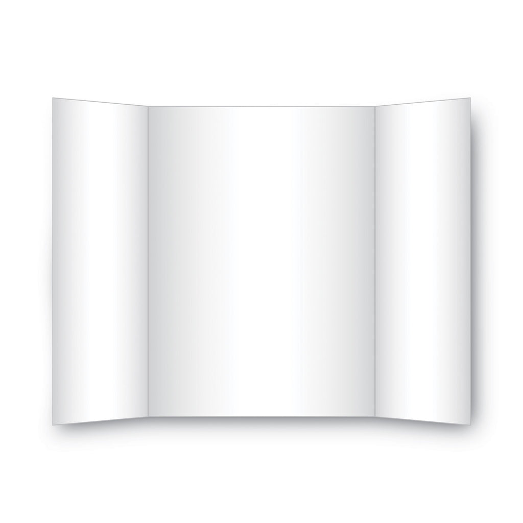 Two Cool Tri-Fold Poster Board, 36 x 48, Black/White, 6/Carton