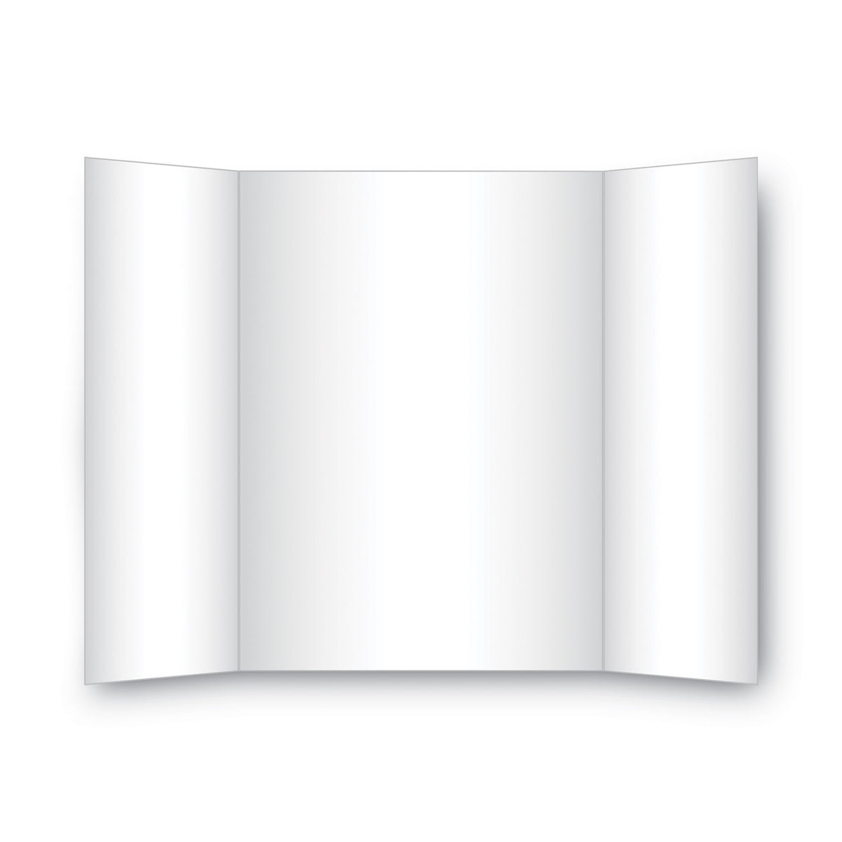 Two Cool Tri-Fold Poster Board, 36 x 48, Black/White, 6/Carton