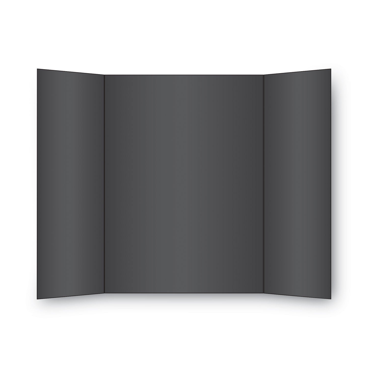Two Cool Tri-Fold Poster Board, 36 x 48, Black/White, 6/Carton - 