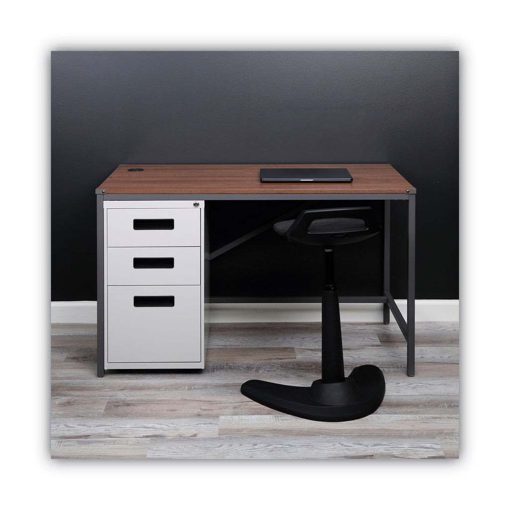 File Pedestal, Left or Right, 3-Drawers: Box/Box/File, Legal/Letter, Light Gray, 14.96" x 19.29" x 27.75