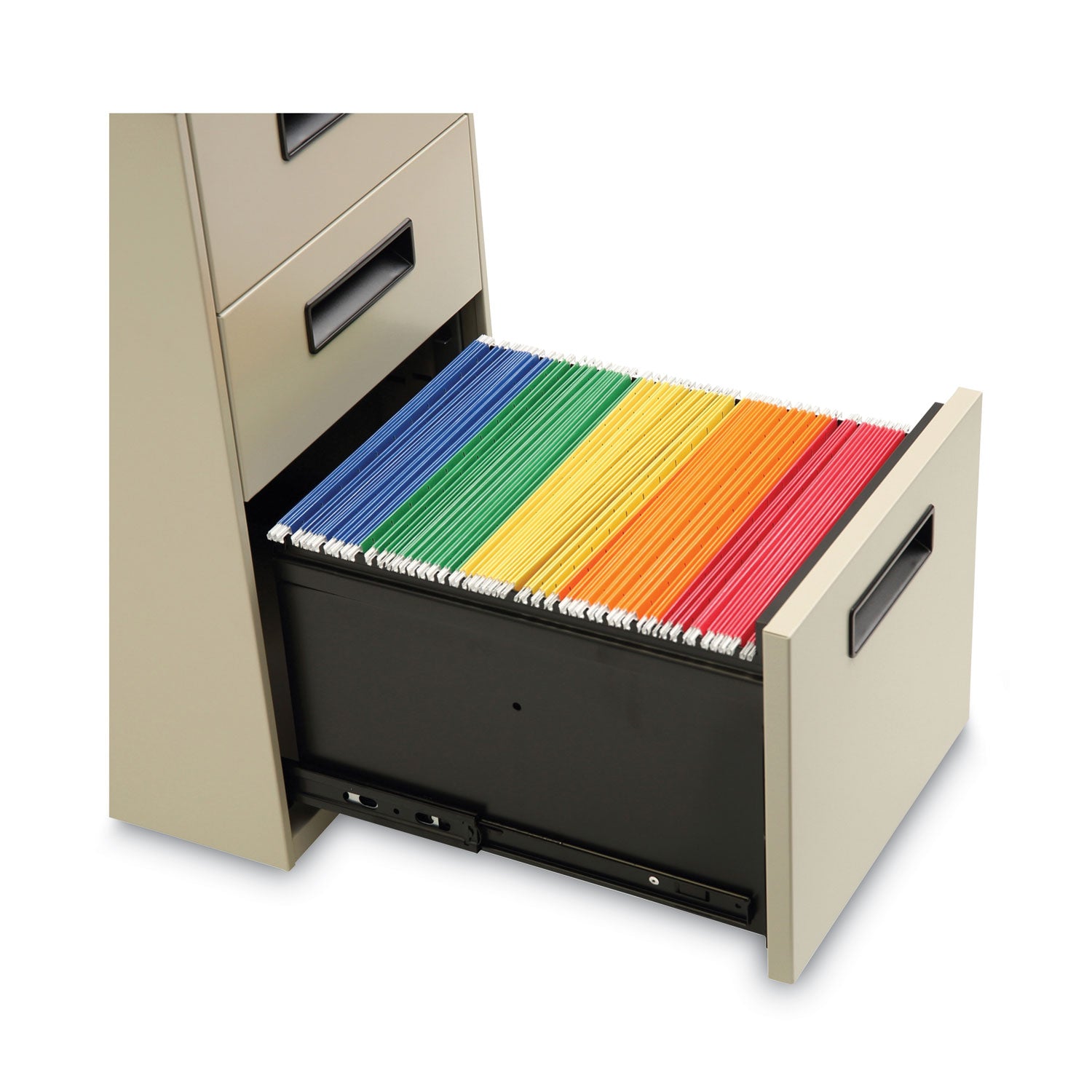 File Pedestal, Left or Right, 3-Drawers: Box/Box/File, Legal/Letter, Putty, 14.96" x 19.29" x 27.75