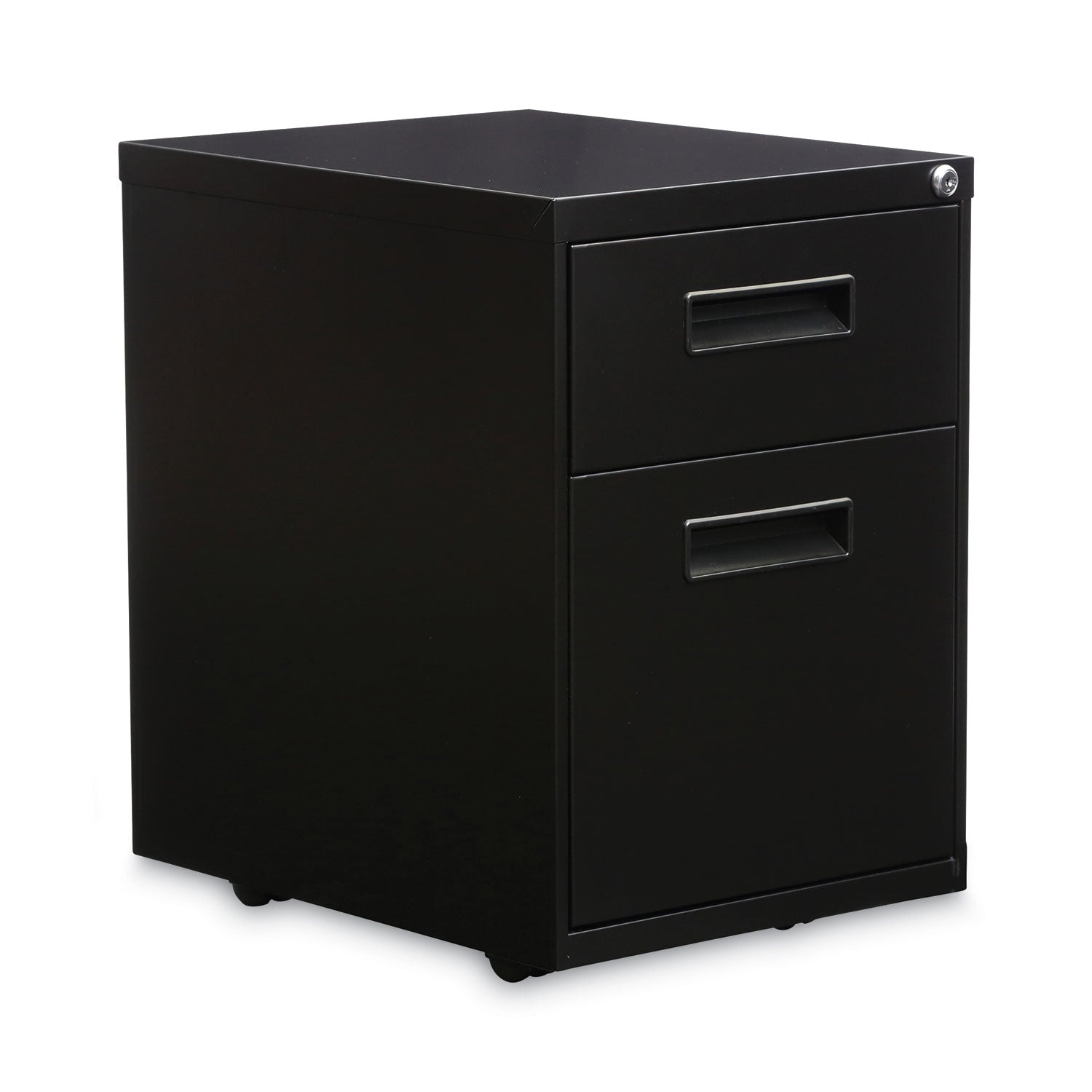 File Pedestal, Left or Right, 2-Drawers: Box/File, Legal/Letter, Black, 14.96" x 19.29" x 21.65