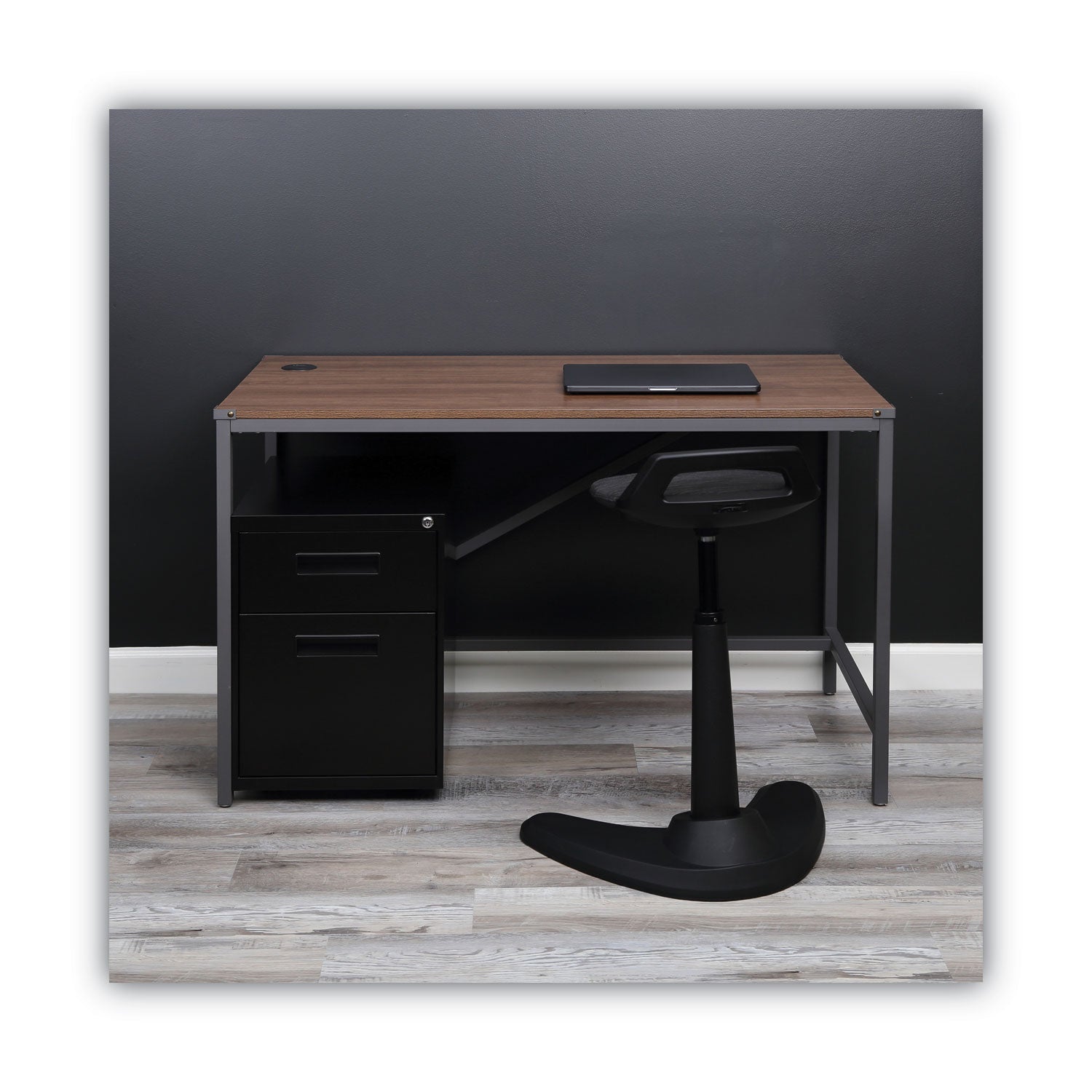 File Pedestal, Left or Right, 2-Drawers: Box/File, Legal/Letter, Black, 14.96" x 19.29" x 21.65