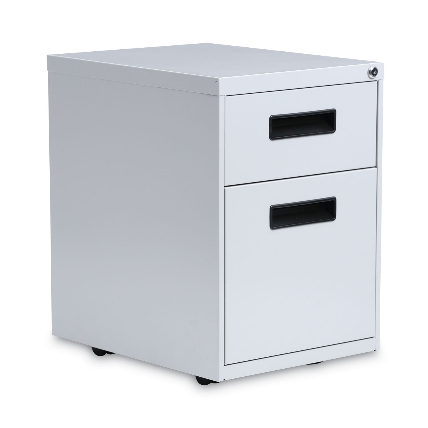 File Pedestal, Left or Right, 2-Drawers: Box/File, Legal/Letter, Light Gray, 14.96" x 19.29" x 21.65