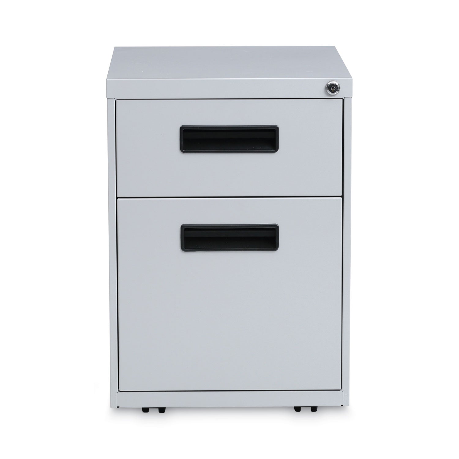 File Pedestal, Left or Right, 2-Drawers: Box/File, Legal/Letter, Light Gray, 14.96" x 19.29" x 21.65