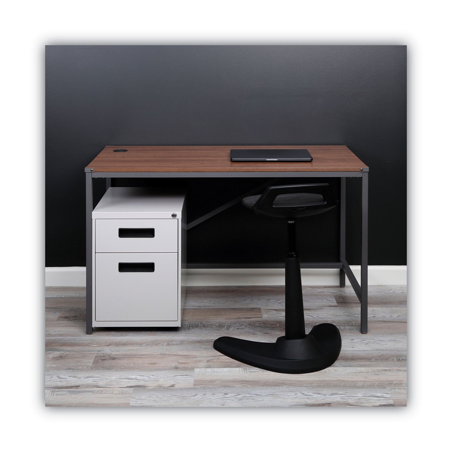 File Pedestal, Left or Right, 2-Drawers: Box/File, Legal/Letter, Light Gray, 14.96" x 19.29" x 21.65
