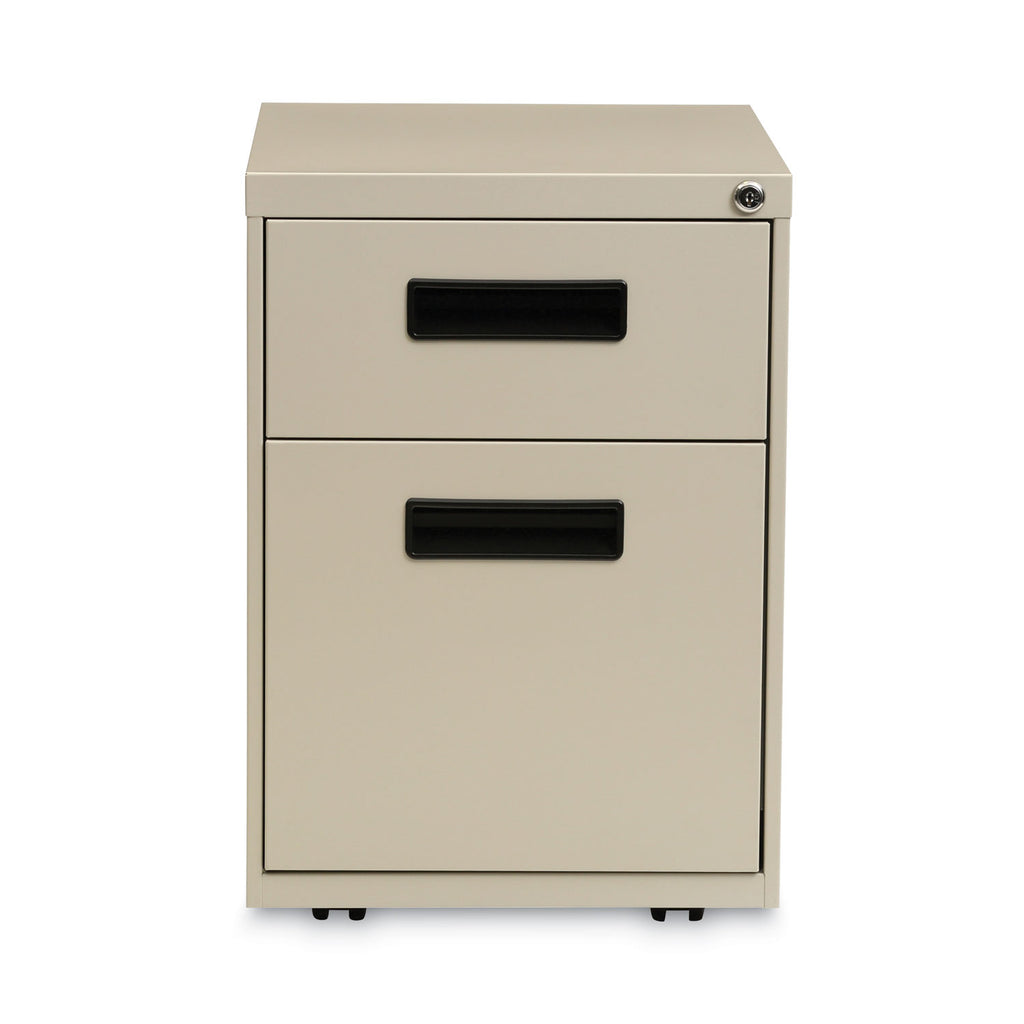 File Pedestal, Left or Right, 2-Drawers: Box/File, Legal/Letter, Putty, 14.96" x 19.29" x 21.65