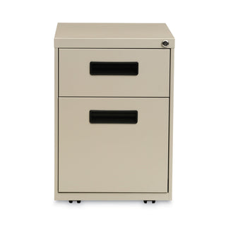 File Pedestal, Left or Right, 2-Drawers: Box/File, Legal/Letter, Putty, 14.96" x 19.29" x 21.65