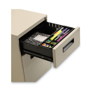 File Pedestal, Left or Right, 2-Drawers: Box/File, Legal/Letter, Putty, 14.96" x 19.29" x 21.65