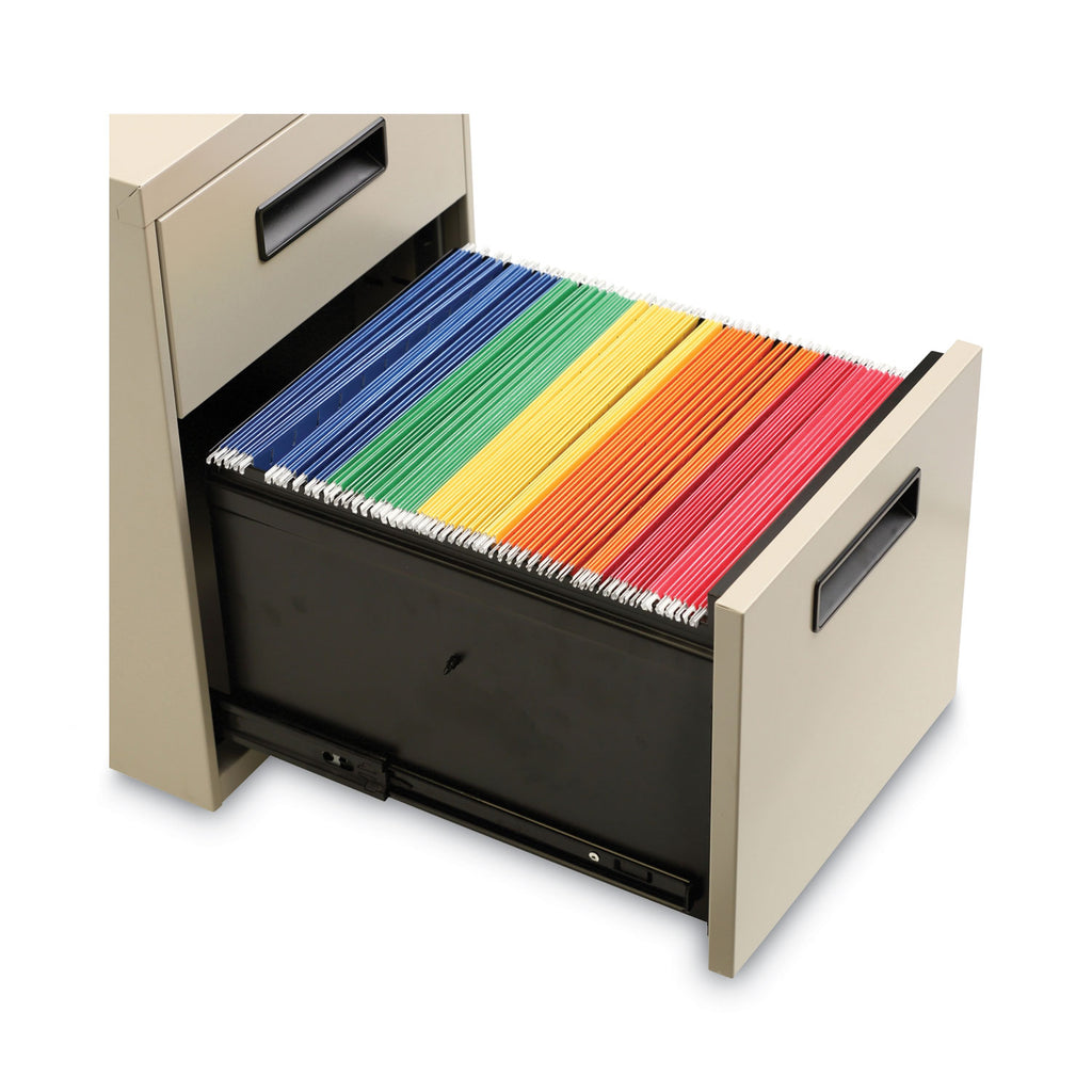 File Pedestal, Left or Right, 2-Drawers: Box/File, Legal/Letter, Putty, 14.96" x 19.29" x 21.65