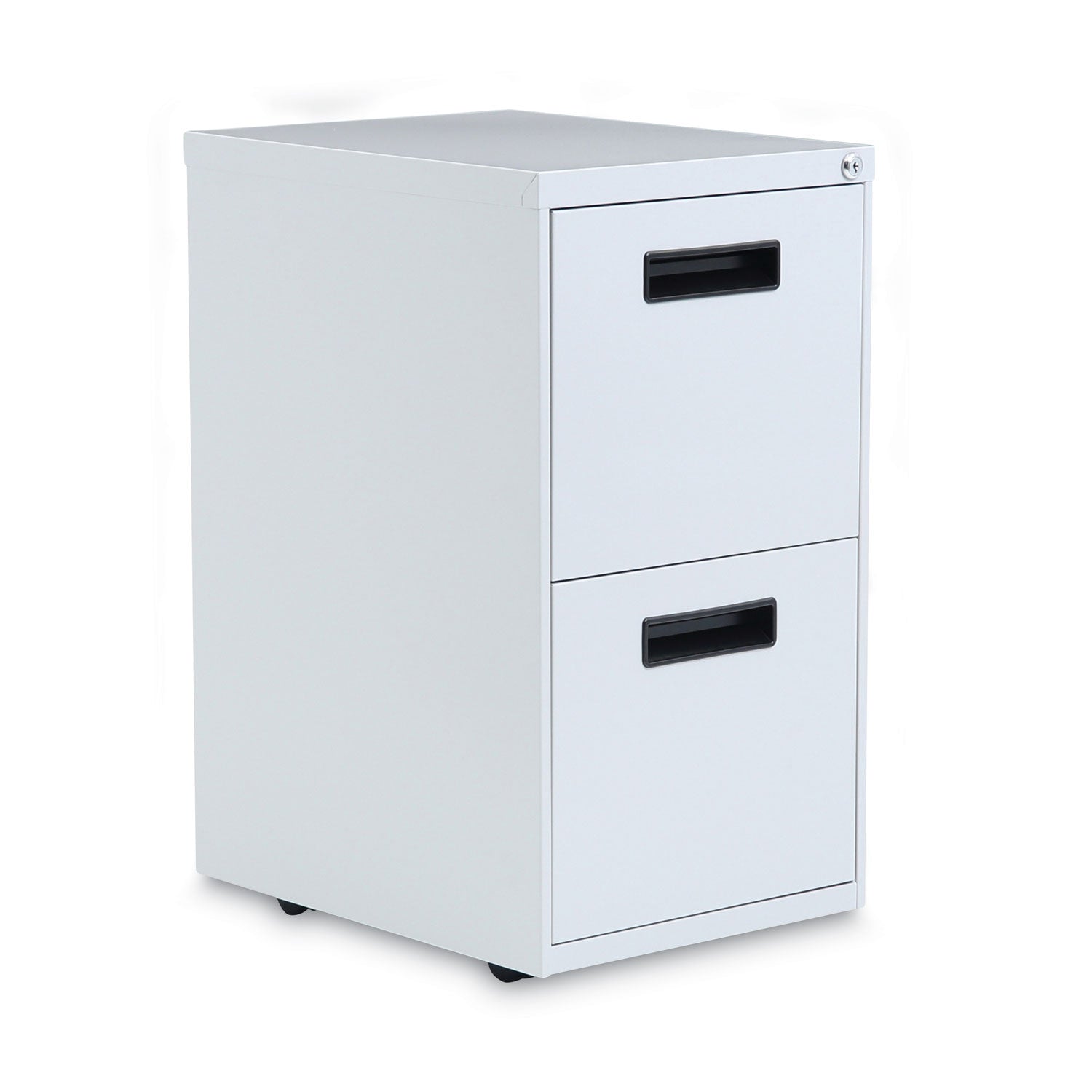 File Pedestal, Left or Right, 2 Legal/Letter-Size File Drawers, Light Gray, 14.96" x 19.29" x 27.75