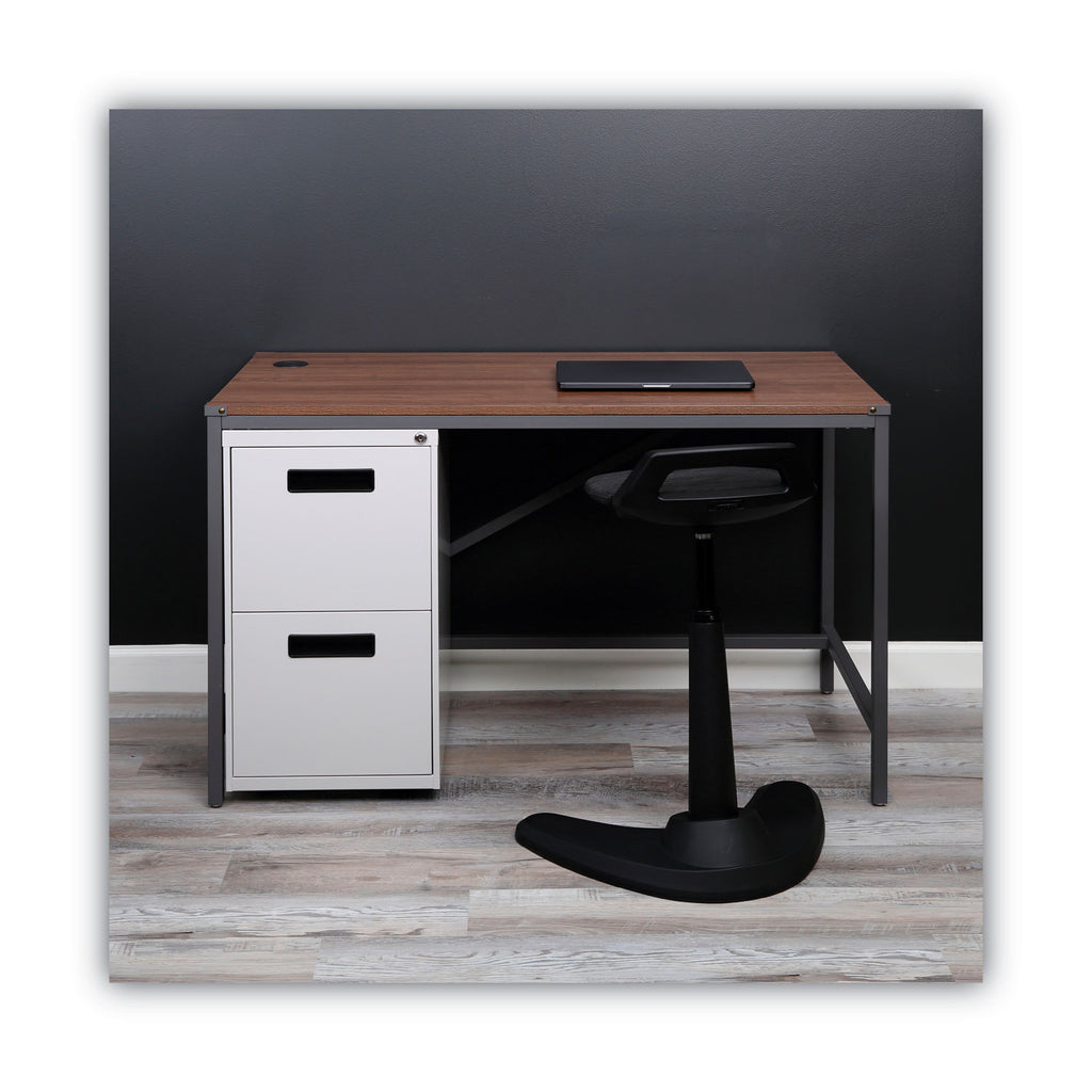 File Pedestal, Left or Right, 2 Legal/Letter-Size File Drawers, Light Gray, 14.96" x 19.29" x 27.75