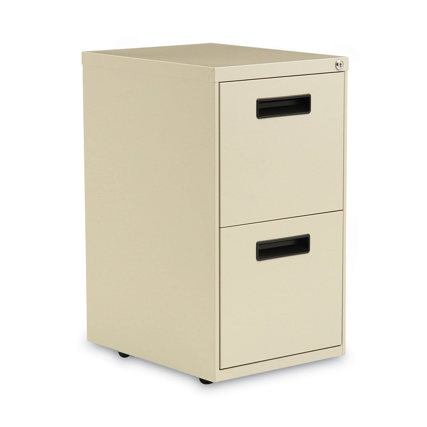 File Pedestal, Left or Right, 2 Legal/Letter-Size File Drawers, Putty, 14.96" x 19.29" x 27.75