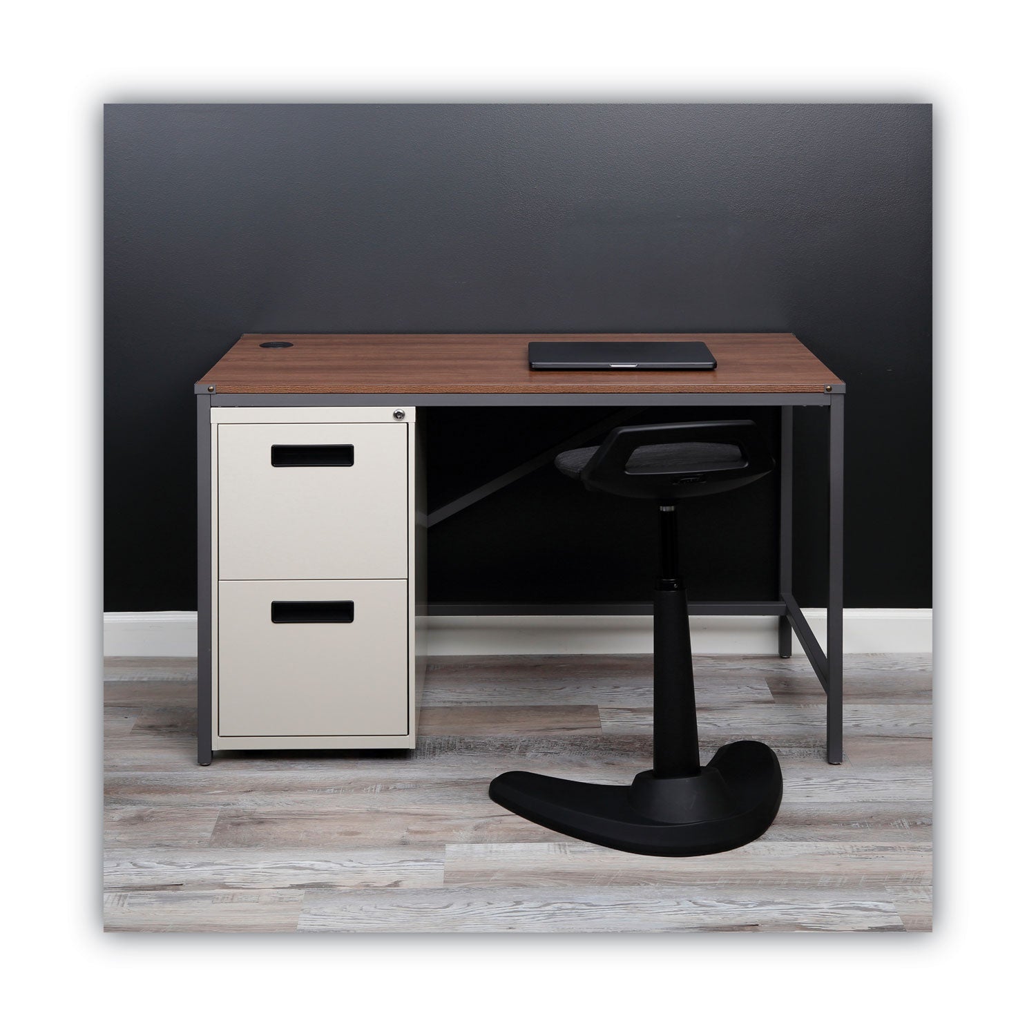 File Pedestal, Left or Right, 2 Legal/Letter-Size File Drawers, Putty, 14.96" x 19.29" x 27.75