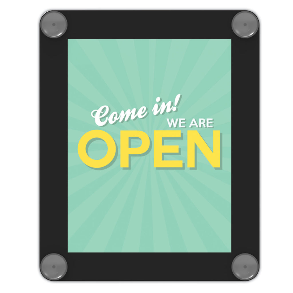 Superior Image Window Display, 8.5 x 11 Insert, Clear/Black