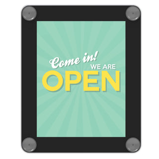 Superior Image Window Display, 8.5 x 11 Insert, Clear/Black