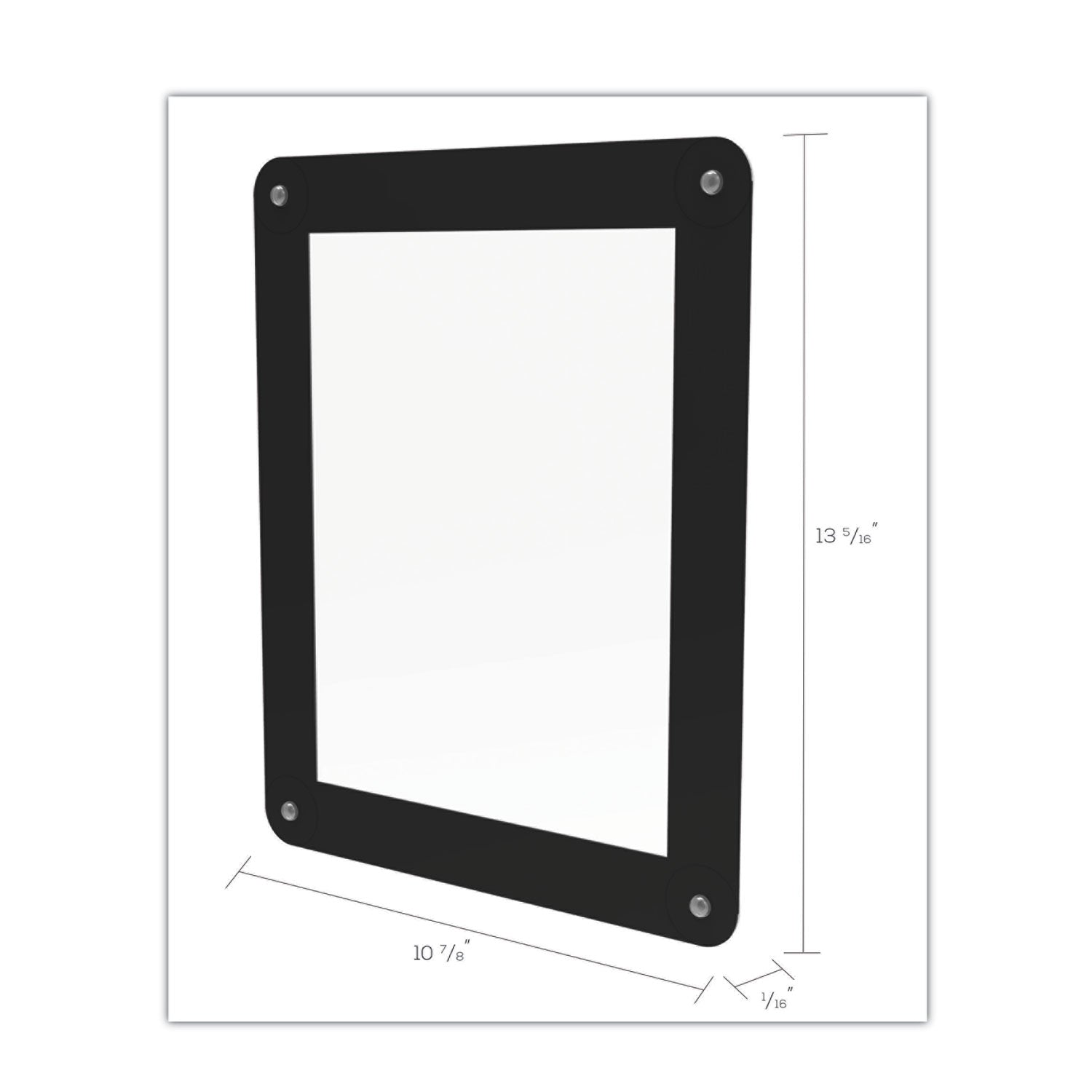 Superior Image Window Display, 8.5 x 11 Insert, Clear/Black - 