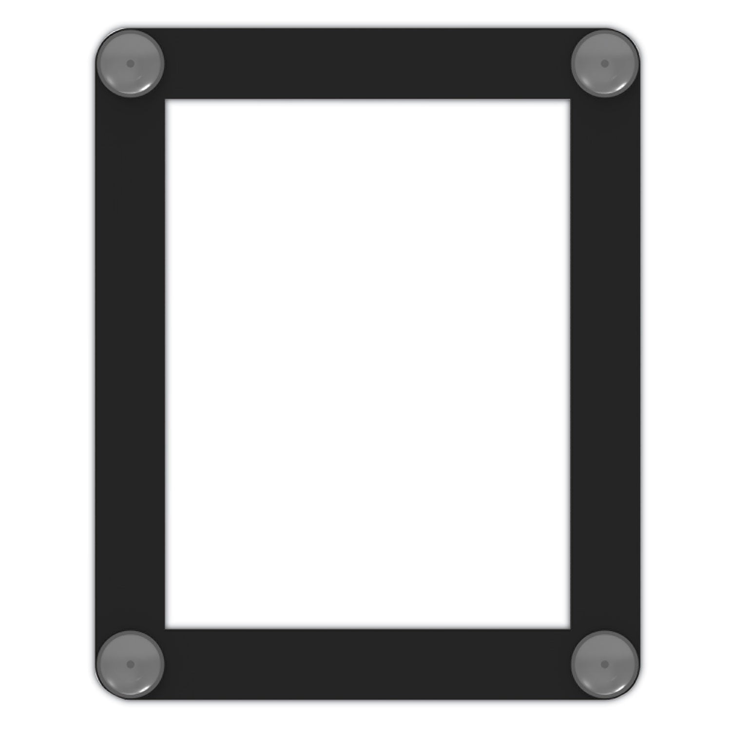 Superior Image Window Display, 8.5 x 11 Insert, Clear/Black - 