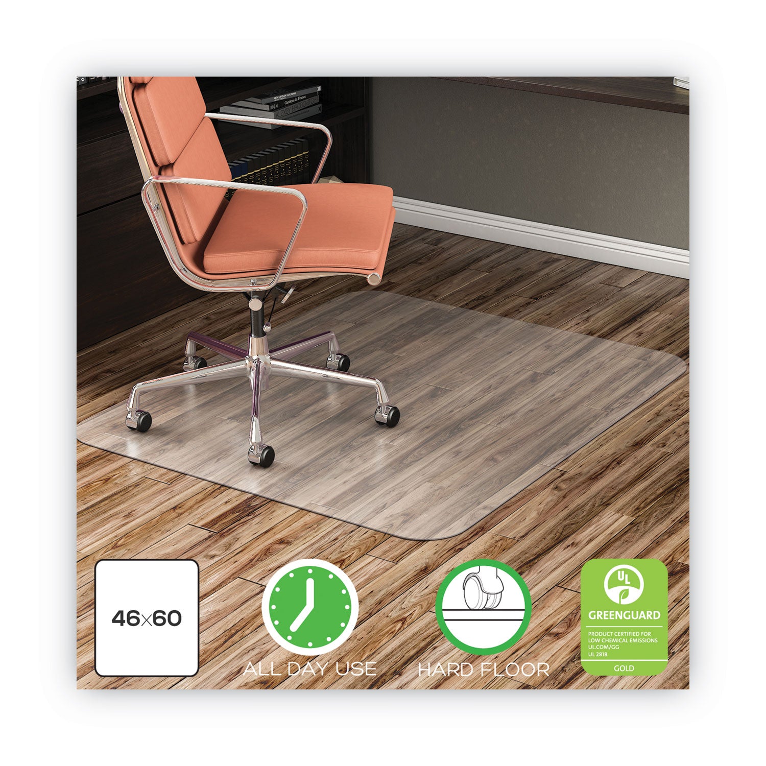 economat-all-day-use-chair-mat-for-hard-floors-rolled-packed-46-x-60-clear_defcm2e442fcom - 2
