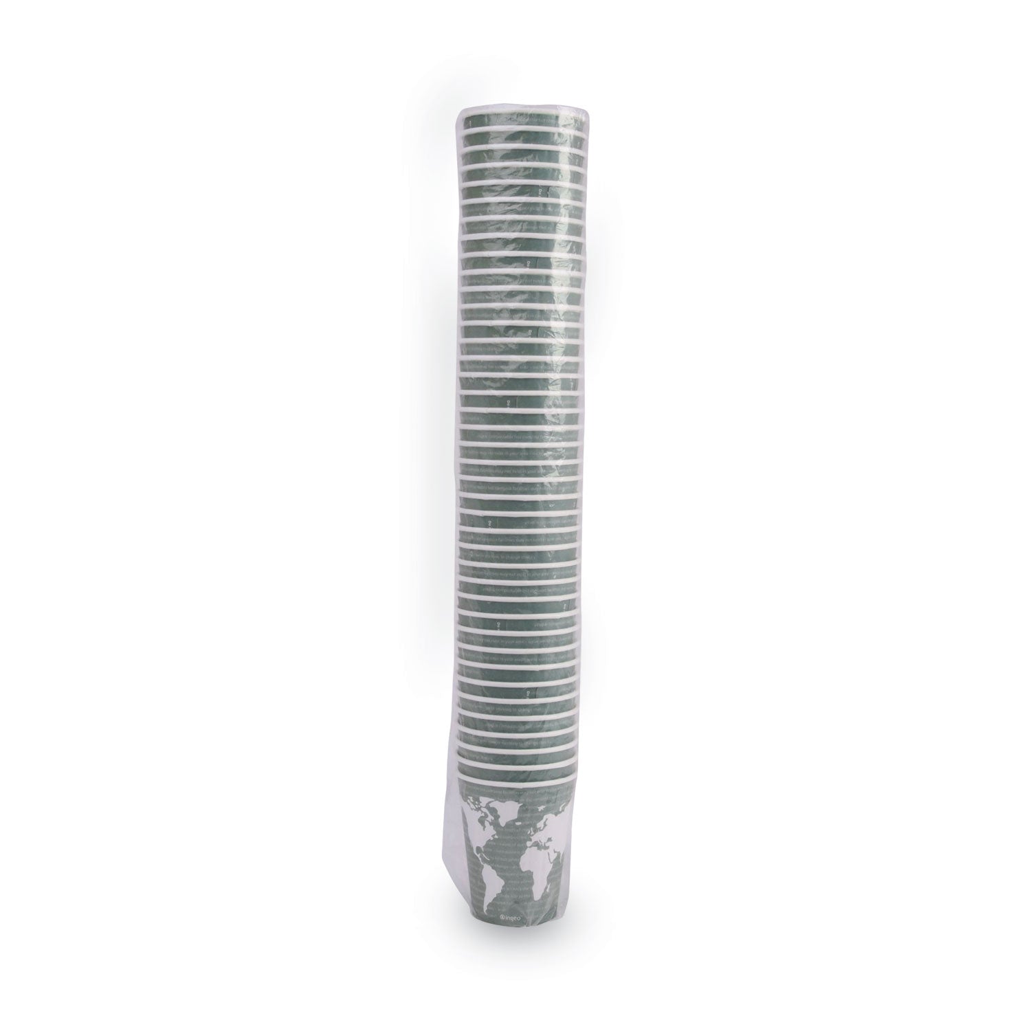 World Art Renewable and Compostable Insulated Hot Cups, PLA, 12 oz, 40/Packs, 15 Packs/Carton