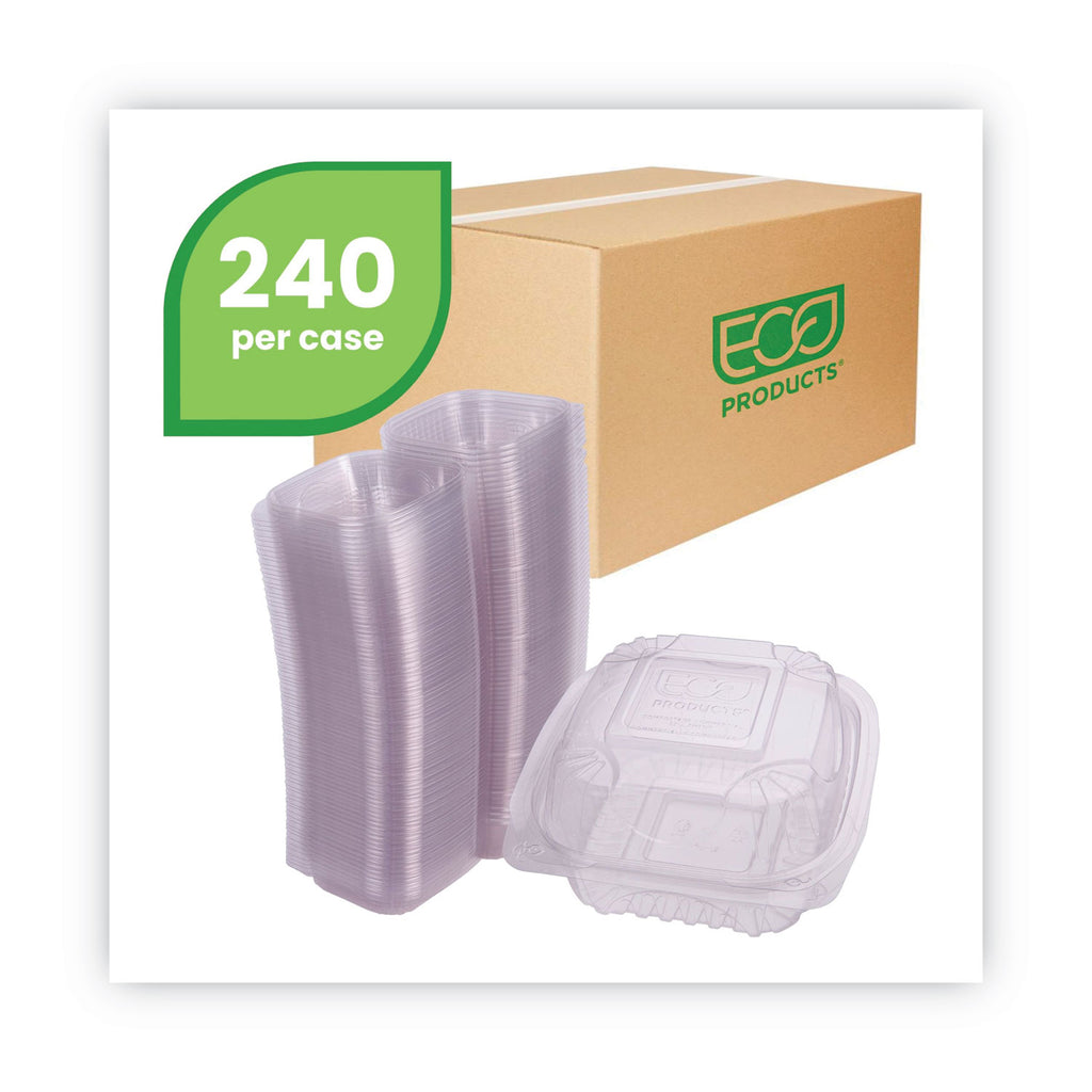 clear-clamshell-hinged-food-containers-6-x-6-x-3-plastic-80-pack-3-packs-carton_ecoeplc6 - 2
