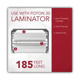 auto-threading-laminating-film-cartridge-refill-for-foton-30-3-mil-115-x-185-ft-gloss-clear_gbcfotonc003b - 2