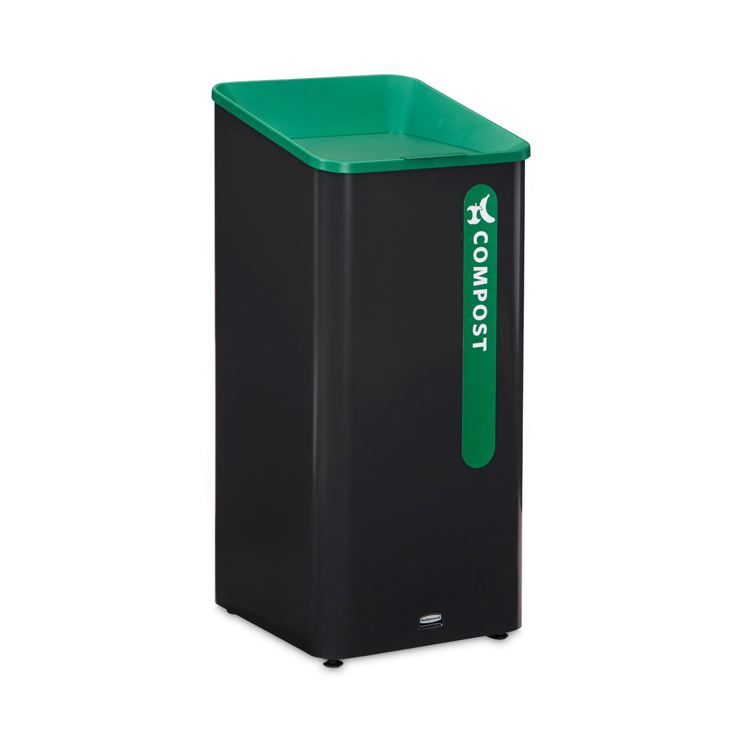 sustain-decorative-refuse-with-recycling-lid-23-gal-metal-plastic-black-green_rcp2078992 - 2