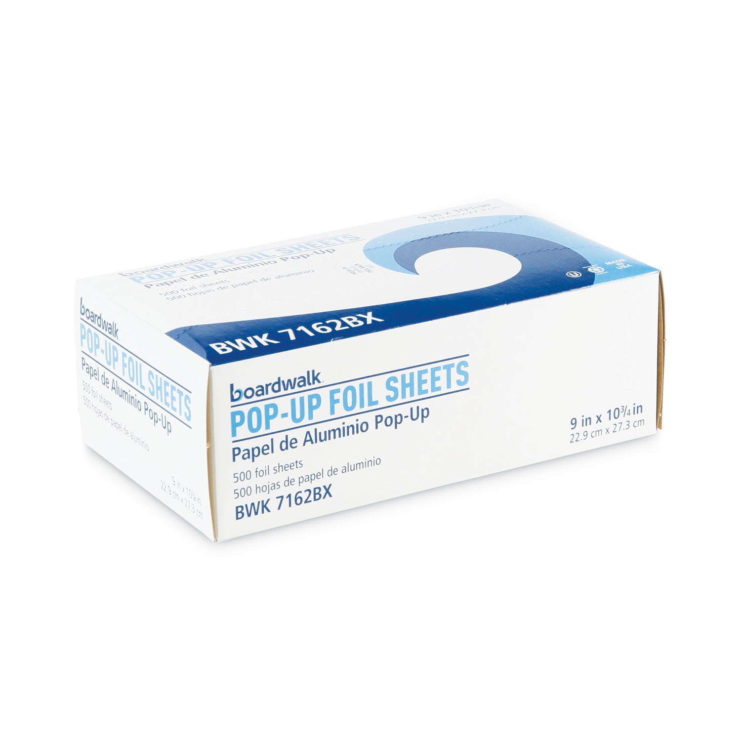 Standard Aluminum Foil Pop-Up Sheets, 9 x 10.75, 500/Box, 6 Boxes/Carton - 