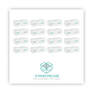 C-Fold Paper Towels, 1-Ply, 10.2 x 13.25, White, 200/Pack, 12 Packs/Carton - 
