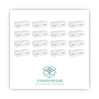 C-Fold Paper Towels, 1-Ply, 10.2 x 13.25, White, 200/Pack, 12 Packs/Carton