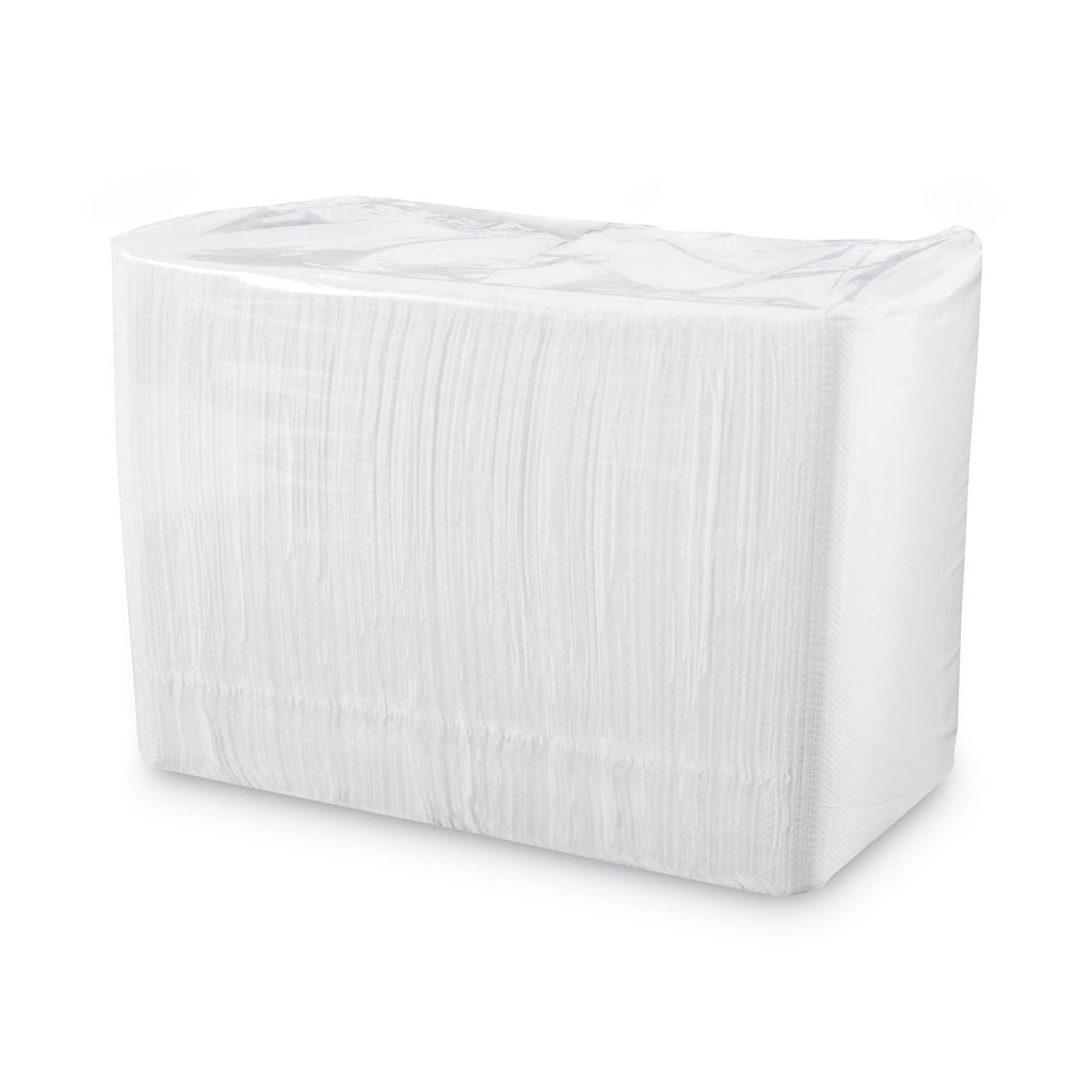 1/4-Fold Lunch Napkins, 1-Ply, 12" x 12", White, 6000/Carton