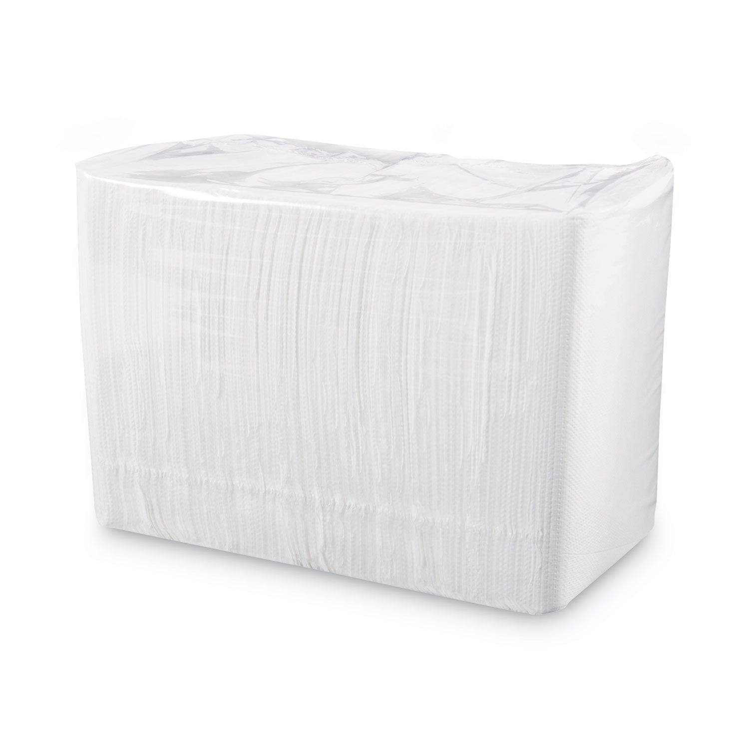 1/4-Fold Lunch Napkins, 1-Ply, 12" x 12", White, 6000/Carton