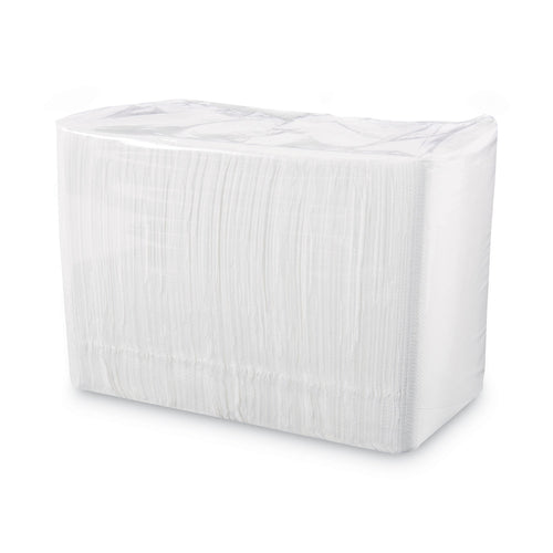 1/4-Fold Lunch Napkins, 1-Ply, 12" x 12", White, 6000/Carton