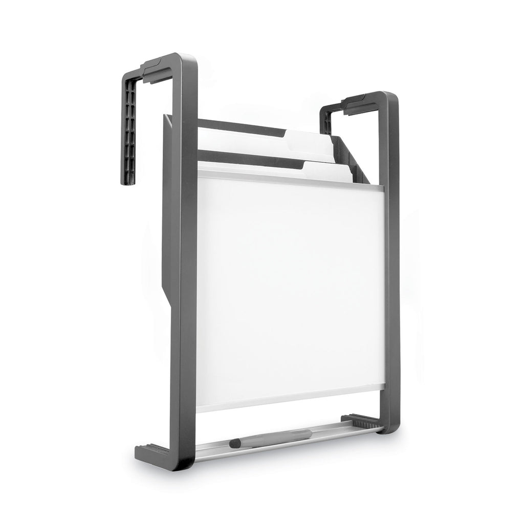 Hanging File Pocket with Dry Erase Board, 3 Sections, Letter Size, 15" x 4", x 20", Black - 