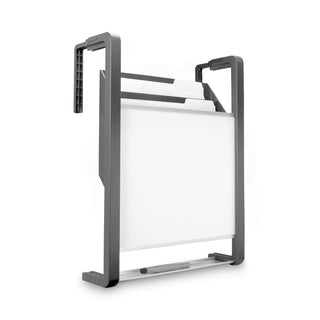 Hanging File Pocket with Dry Erase Board, 3 Sections, Letter Size, 15" x 4", x 20", Black - 