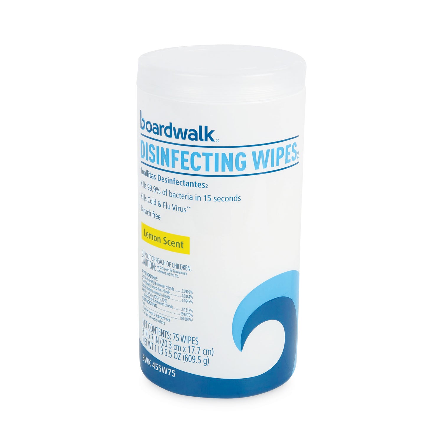 disinfecting-wipes-7-x-8-lemon-scent-75-canister-12-canisters-carton_bwk455w753ct - 2