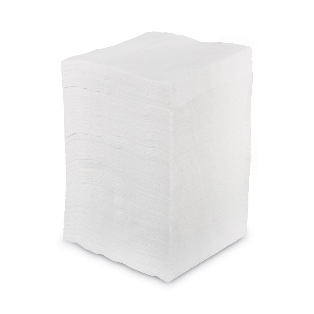 1/4-Fold Lunch Napkins, 1-Ply, 12" x 12", White, 6000/Carton