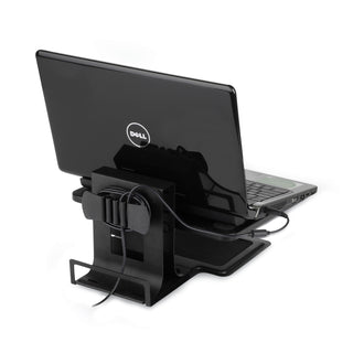 Adjustable Laptop Stand, 10" x 12.5" x 3" to 7", Black, Supports 7 lbs - 