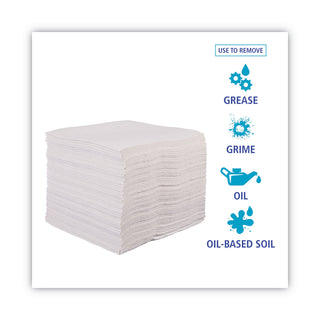 DRC Wipers, 12 x 13, White, 90 Bag, 12 Bags/Carton - 