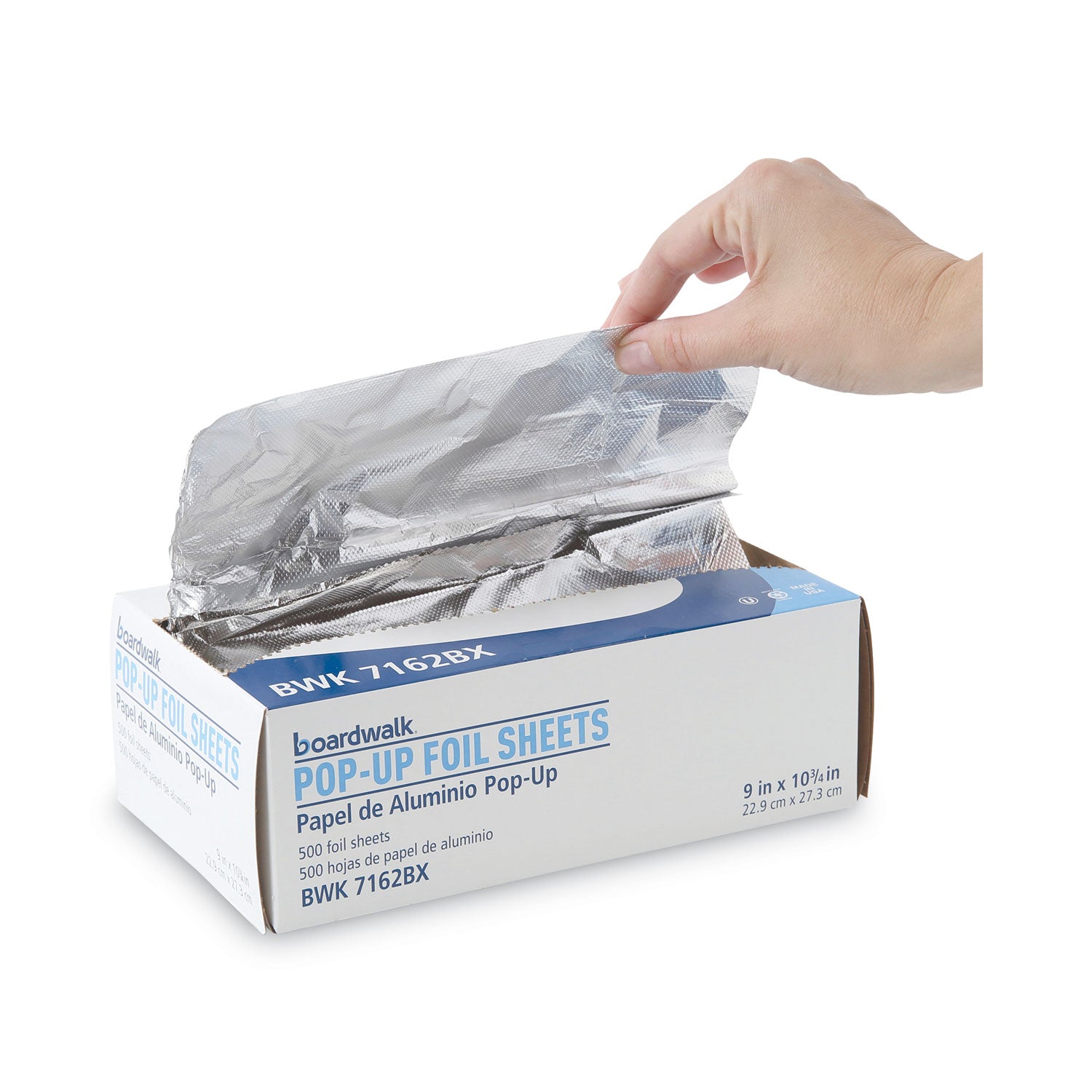 Standard Aluminum Foil Pop-Up Sheets, 9 x 10.75, 500/Box, 6 Boxes/Carton - 